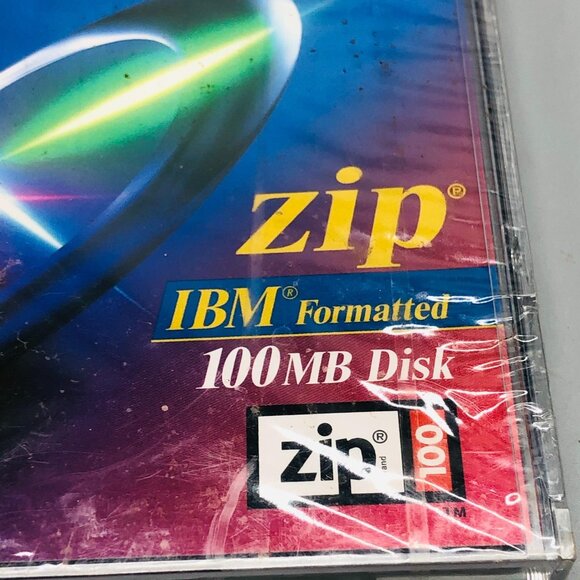 set of 2 Fuji Film zip IBM Formatted 100MB disk ATOMM tech  4"x 4" READ new - Picture 3 of 8